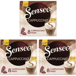 Albert Heijn Senseo Cappuccino pads 3-pack aanbieding