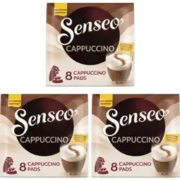 Albert Heijn Senseo Cappuccino pads 3-pack aanbieding