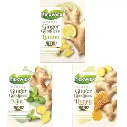 Albert Heijn Pickwick Ginger Goodness variatiepakket aanbieding