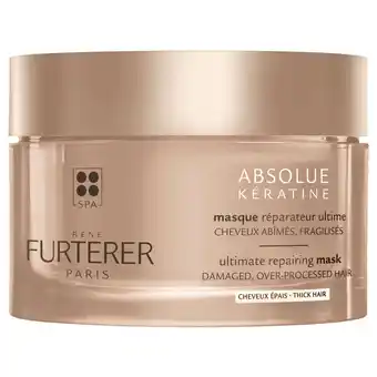 Douglas René Furterer Absolue Kératine Ultimate Repairing Mask Thick Hair aanbieding