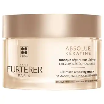 Douglas René Furterer Absolue Kératine Ultimate Repairing Mask Fine to Medium Hair aanbieding
