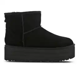 Foot Locker UGG Mini Platform Dames Schoenen - Zwart - Maat: 40 - Leer - Foot Locker aanbieding