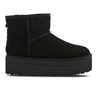 Foot Locker UGG Mini Platform Dames Schoenen - Zwart - Maat: 40 - Leer - Foot Locker aanbieding