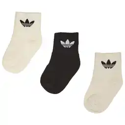 Foot Locker Adidas Kids Mid Ankle 3 Pack Unisex Sokken - Zwart - Maat: 27-30 - Foot Locker aanbieding