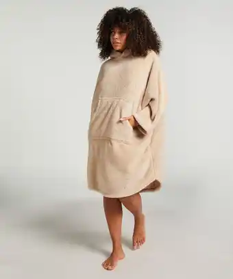 Hunkemoller Hunkemöller Snuggle Fleece Jurk Lounge Beige aanbieding