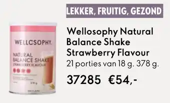 Oriflame Wellosophy Natural Balance Shake Strawberry Flavour aanbieding