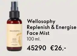 Oriflame Wellosophy Replenish & Energise Face Mist aanbieding