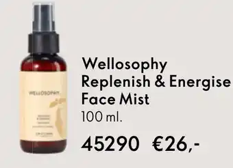 Oriflame Wellosophy Replenish & Energise Face Mist aanbieding