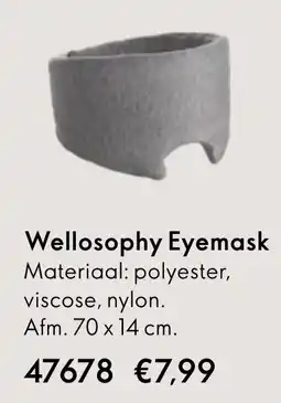 Oriflame Wellosophy Eyemask Materiaal: polyester, viscose, nylon. aanbieding