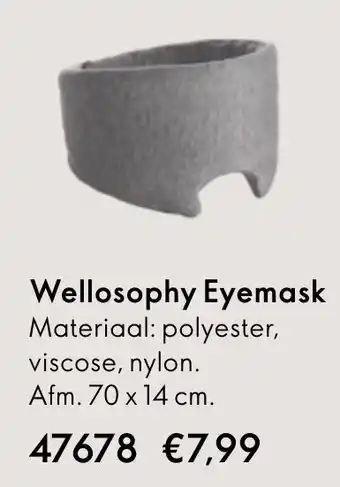 Oriflame Wellosophy Eyemask Materiaal: polyester, viscose, nylon. aanbieding