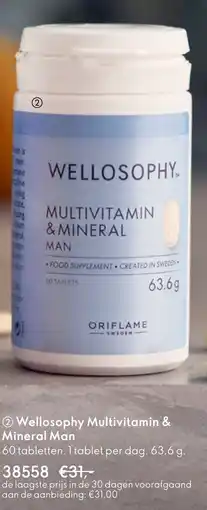 Oriflame Wellosophy Multivitamin & Mineral Man aanbieding