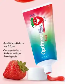 Oriflame Optifresh Kids Gentle Strawberry Toothpaste aanbieding