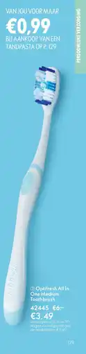 Oriflame Optifresh All In One Medium Toothbrush aanbieding