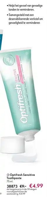 Oriflame Optifresh Sensitive Toothpaste aanbieding