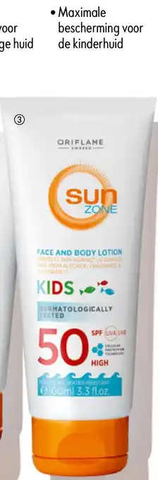 Oriflame Sun Zone Face & Body Lotion Kids SPF 50 High aanbieding