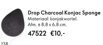 Oriflame Drop Charcoal Konjac Sponge aanbieding