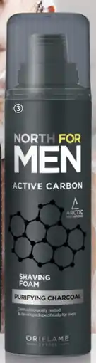 Oriflame North For Men Active Carbon Shaving Foam aanbieding
