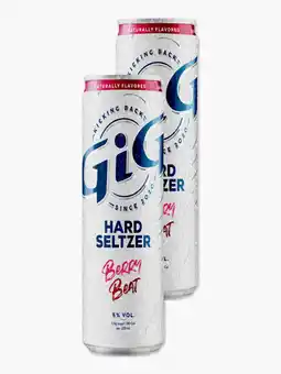 Flink GiG Hard Seltzer Berry Beat 33cl 2x aanbieding