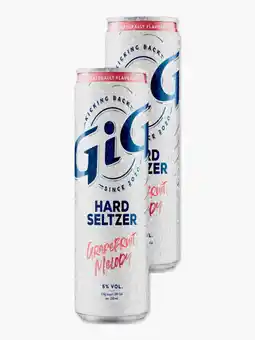 Flink GiG Hard Seltzer Grapefruit Melody 33cl 2x aanbieding