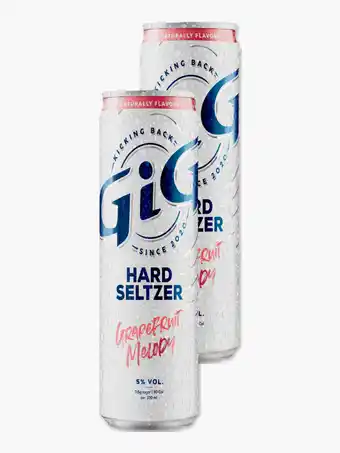 Flink GiG Hard Seltzer Grapefruit Melody 33cl 2x aanbieding