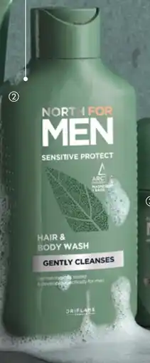 Oriflame North For Men Sensitive Protect Hair & Body Wash aanbieding