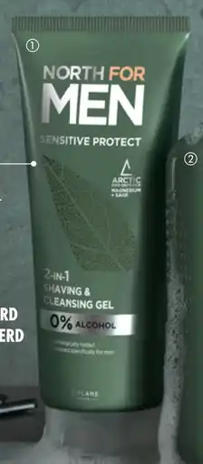 Oriflame North For Men Sensitive Protect 2-in-1 Shaving & Cleansing Gel aanbieding