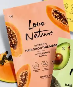 Oriflame Love Nature Repairing Hair Smoothie Mask with Organic Papaya aanbieding