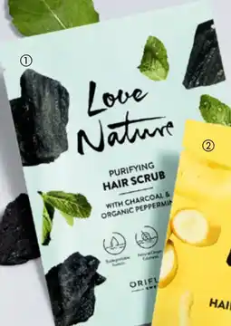 Oriflame Love Nature Purifying Hair Scrub with Charcoal & Organic Peppermint aanbieding