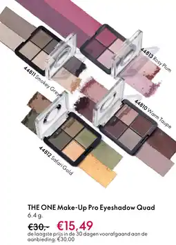Oriflame THE ONE Make-Up Pro Eyeshadow Quad aanbieding