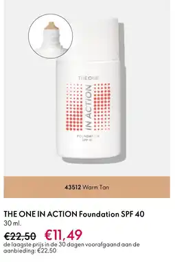 Oriflame THE ONE IN ACTION Foundation SPF 40 aanbieding