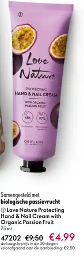 Oriflame Love Nature Protecting Hand & Nail Cream with Organic Passion Fruit aanbieding