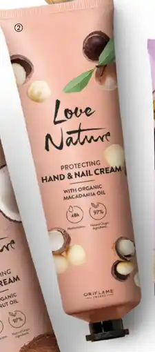 Oriflame Love Nature Protecting Hand & Nail Cream with Organic Macadamia Oil aanbieding