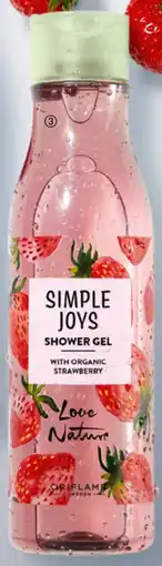 Oriflame Simple Joys Shower Strawberry Love Nature aanbieding