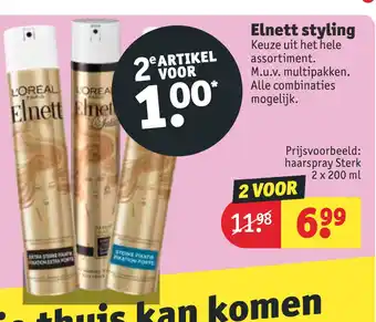 Kruidvat Elnett styling 2 x 200 ml aanbieding