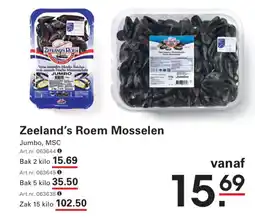 Sligro Zeeland's Roem Mosselen aanbieding
