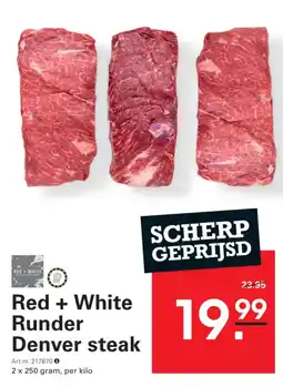 Sligro Red + White Runder Denver steak aanbieding