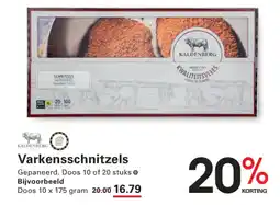 Sligro Varkensschnitzels aanbieding