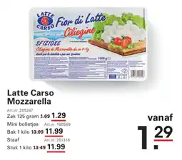 Sligro Latte Carso Mozzarella aanbieding