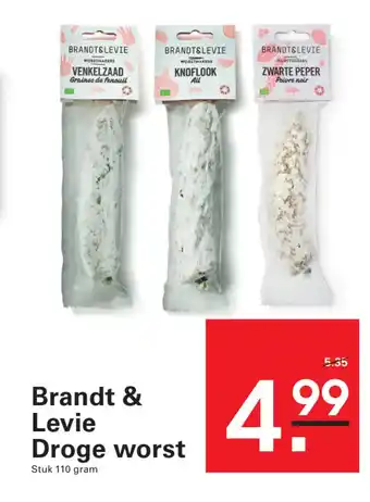 Sligro Brandt & Levie Droge worst aanbieding