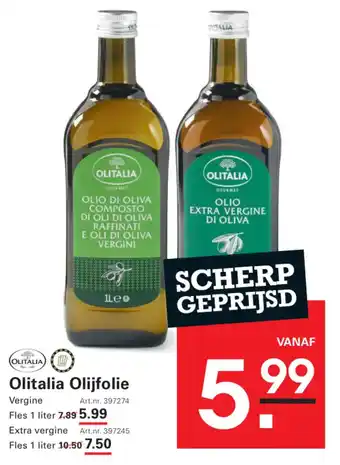 Sligro Olitalia Olijfolie aanbieding