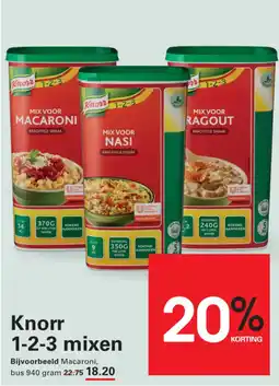 Sligro Knorr 1-2-3 mixen aanbieding