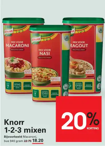 Sligro Knorr 1-2-3 mixen aanbieding