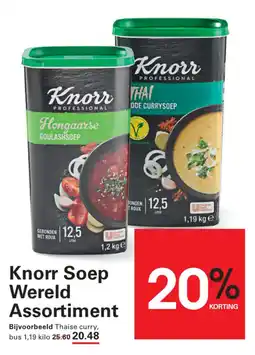 Sligro Knorr Soep Wereld Assortiment aanbieding