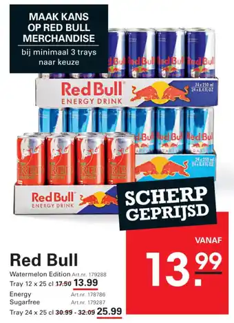 Sligro Red Bull aanbieding