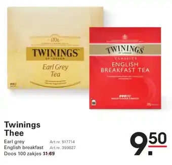 Sligro Twinings Thee aanbieding