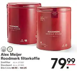 Sligro Alex Meijer Roodmerk filterkoffie aanbieding
