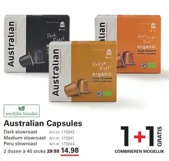 Sligro Australian Capsules aanbieding