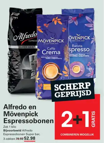 Sligro Alfredo en Mövenpick Espressobonen aanbieding