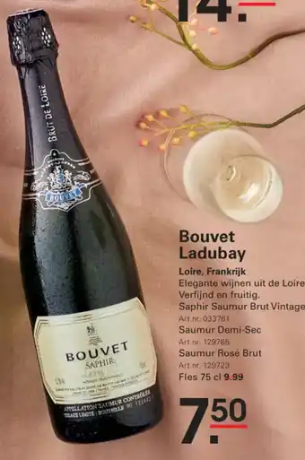 Sligro Bouvet Ladubay aanbieding