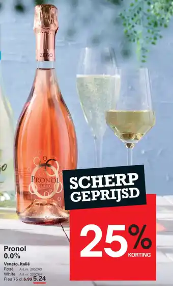Sligro Pronol 0.0% aanbieding